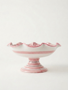 The Ceramic Fruit Bowl Stand - Pink & Bordo