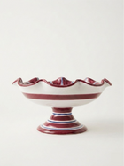 The Ceramic Fruit Bowl Stand - Bordo & Dark Blue
