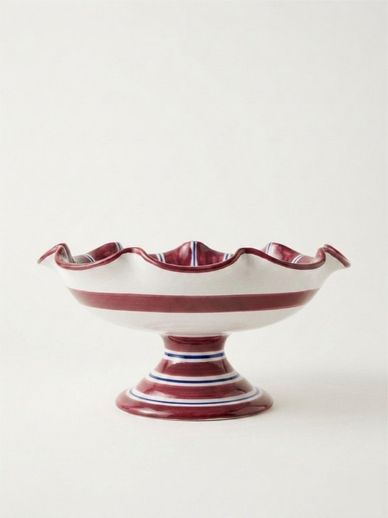 The Ceramic Fruit Bowl Stand - Bordo & Dark Blue
