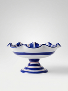The Ceramic Fruit Bowl Stand - Dark Blue & Bordo