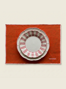Orange Linen Placemats