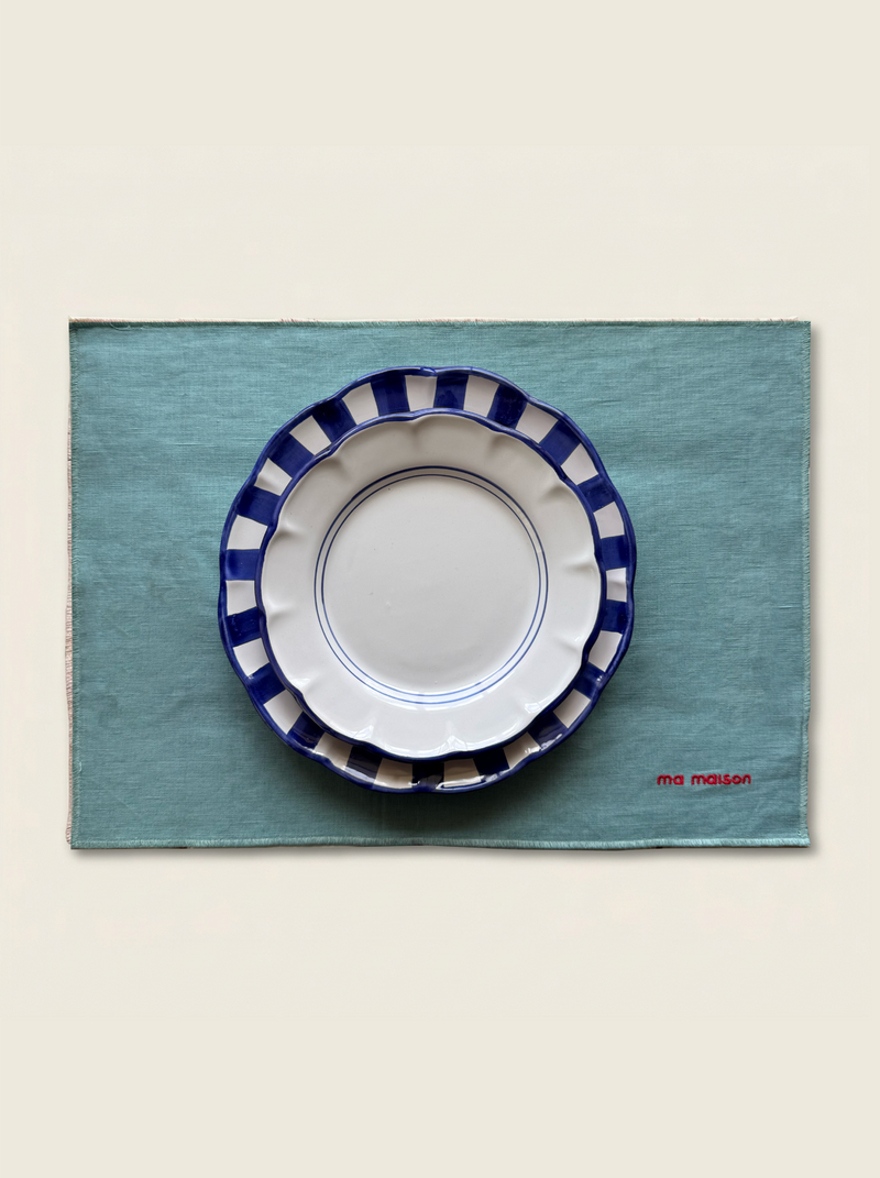 Aqua Linen Placemat