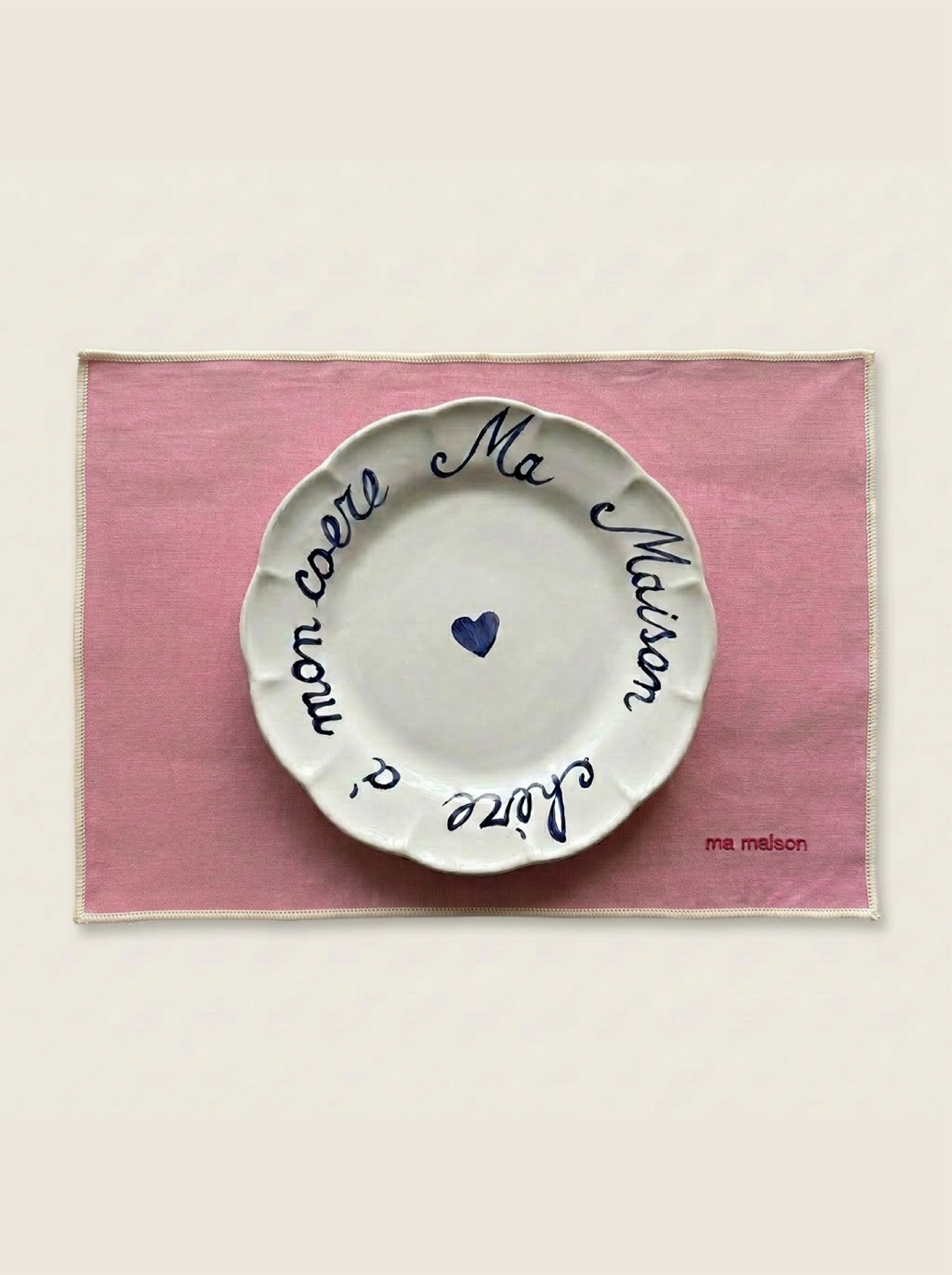 Pink Linen Placemat