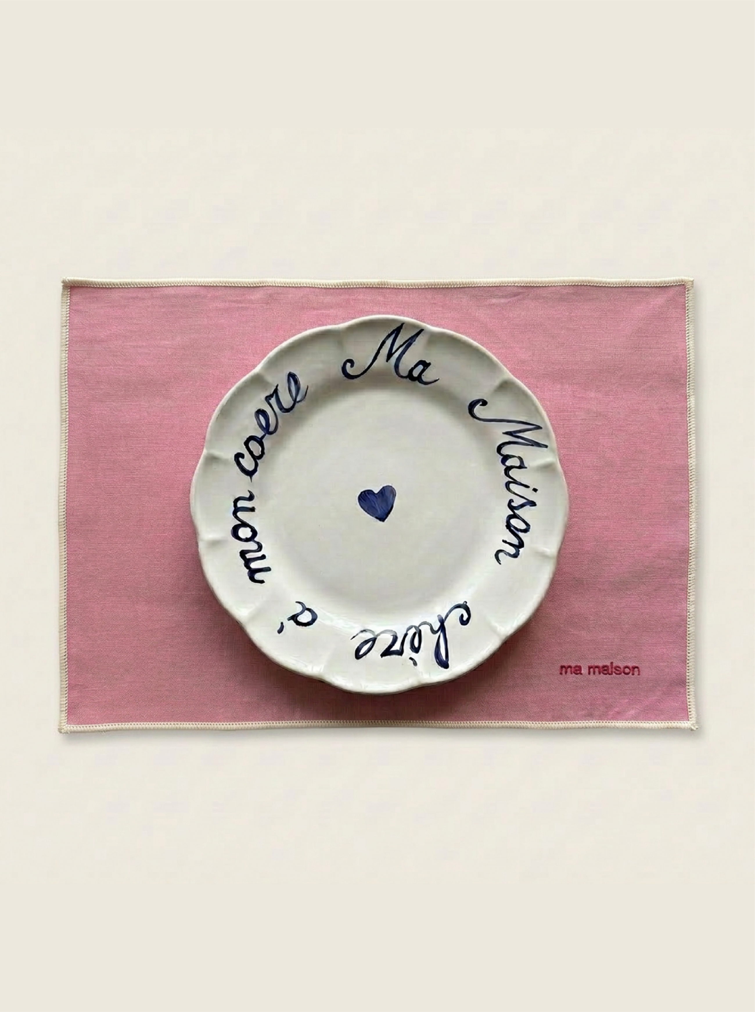 Pink Linen Placemat