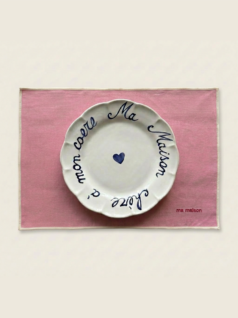 Pink Linen Placemat