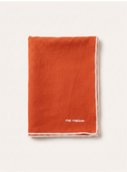 Orange Linen Tablecloth