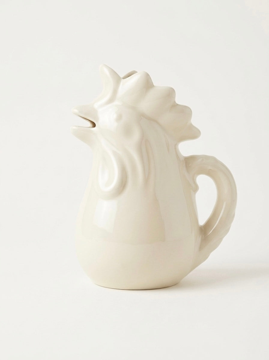 Ivory Rooster Pitcher