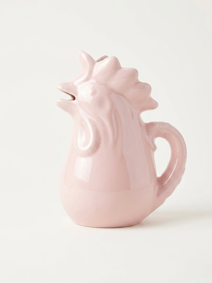 Pink Rooster Pitcher