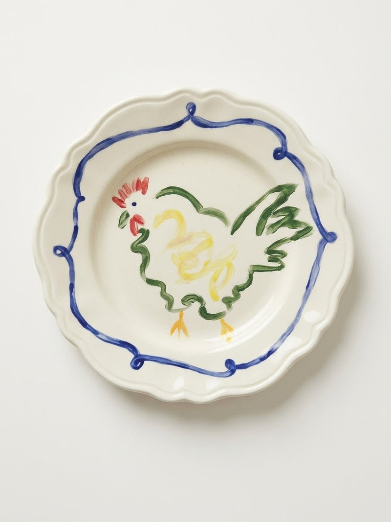 Rooster Plate- One of a Kind