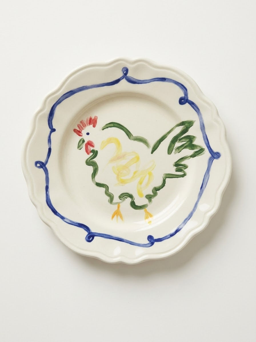 Rooster Plate- One of a Kind