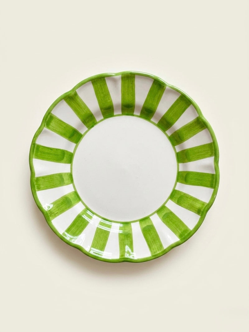 Stripes Plate Green