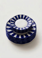 Stripes Plates - Dark Blue sizes