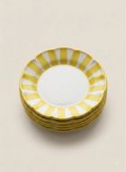 Stripes Plates - Yellow stack