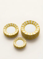 Stripes Plates - Yellow sizes