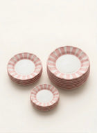 Stripes Plates - Pink sizes