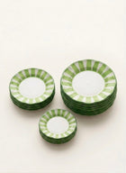 Stripes Plates - Green sizes