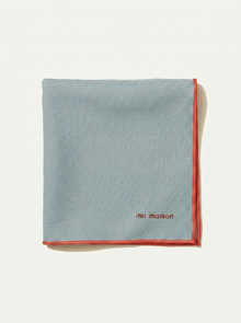 Aqua Linen Placemat - Red Finish