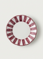 Stripes Plates - Burgundy