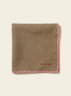 Brown Linen Placemat - Pink Finish