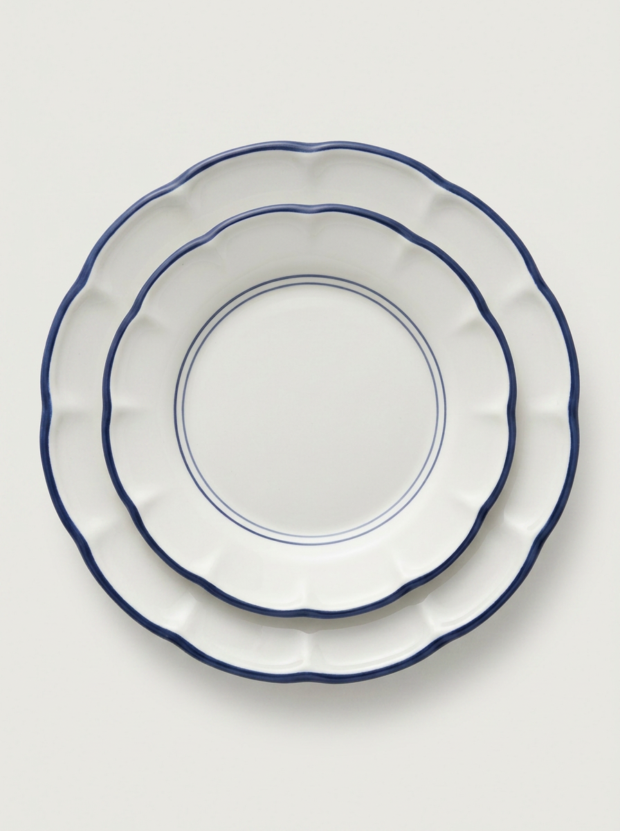 1 Line Plates - Dark Blue