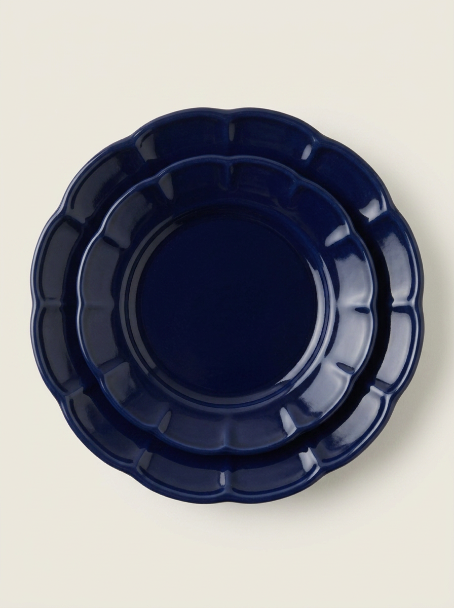 Monocolore Plates - Dark Blue