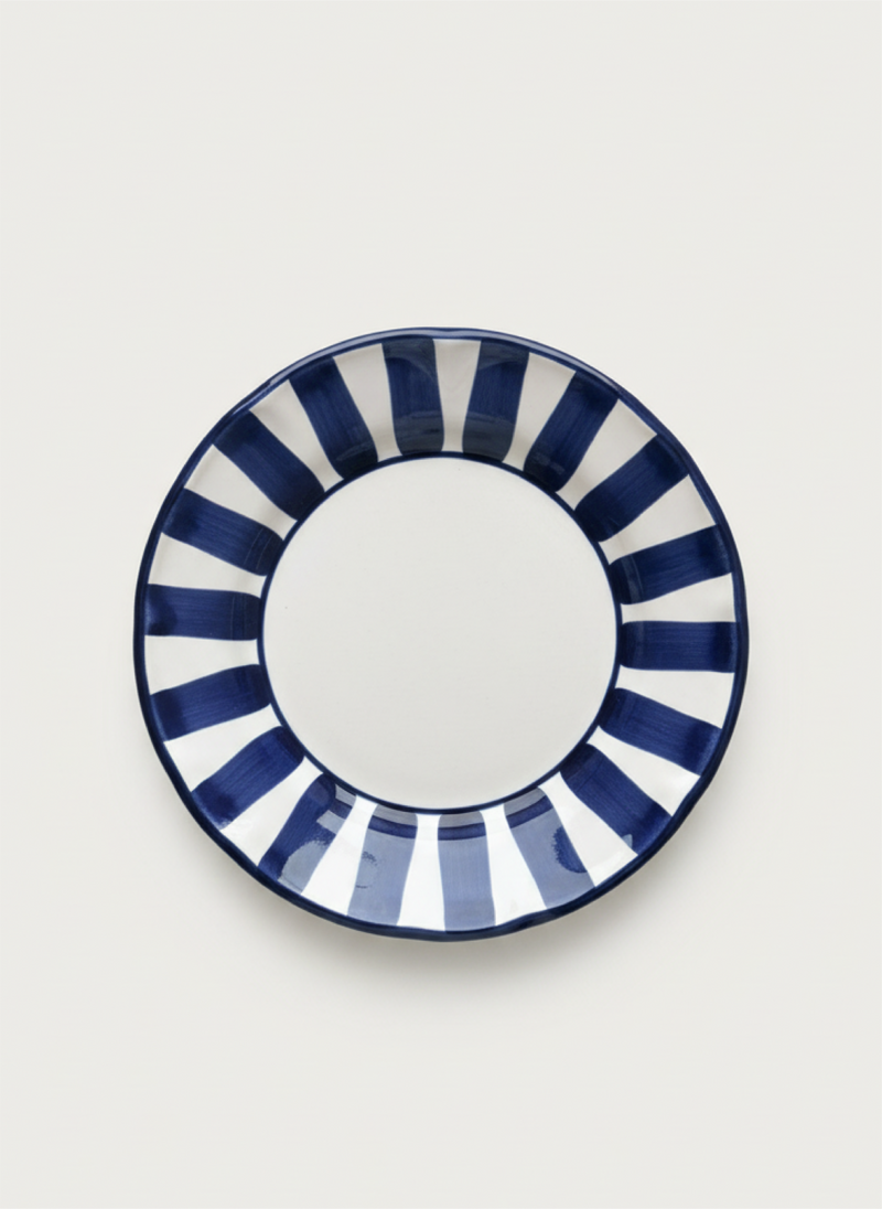 Stripes Plates - Dark Blue