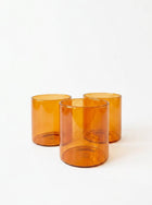 Amber glass tumbler
