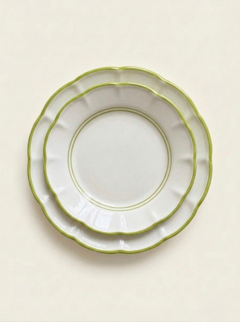 1 Line Plates - Green stack