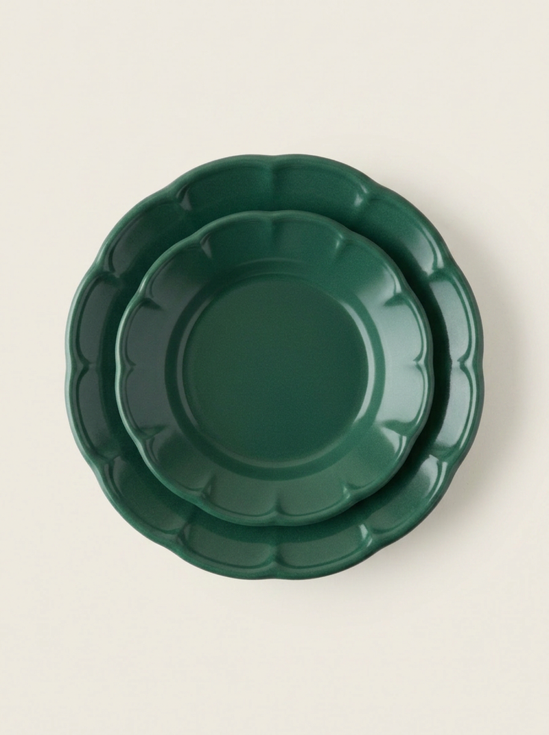 Monocolore Plates -Garden Green
