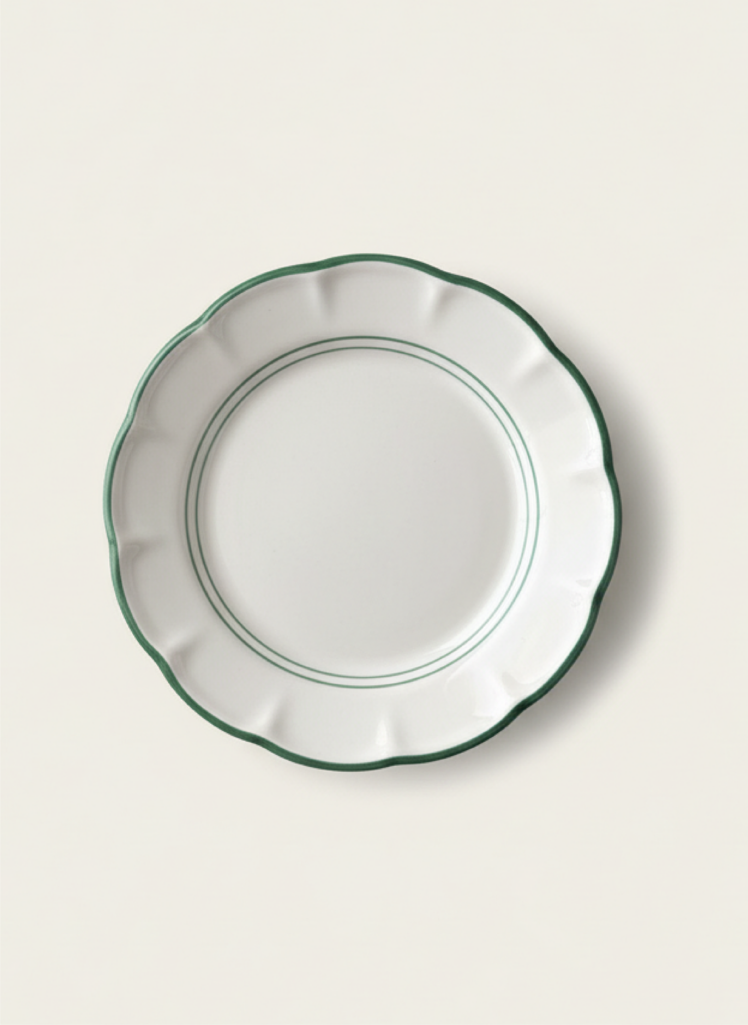 1 Line Plates - Garden Green