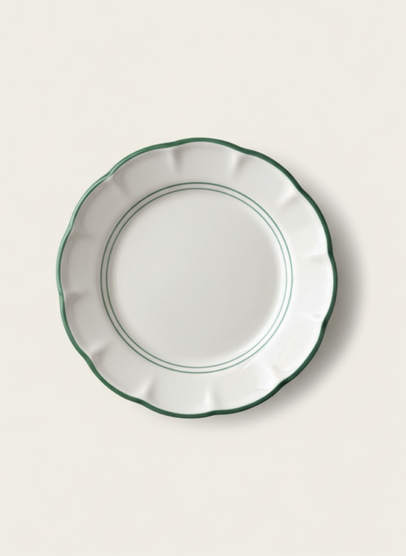 1 Line Plates - Garden Green