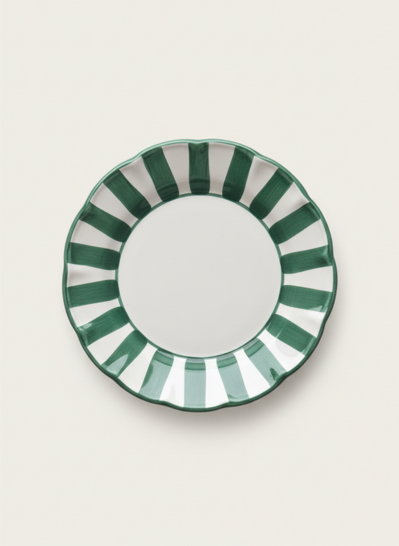 Stripes Plates - Garden Green