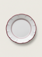 1 Line Plates - Burgundy