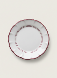1 Line Plates - Burgundy