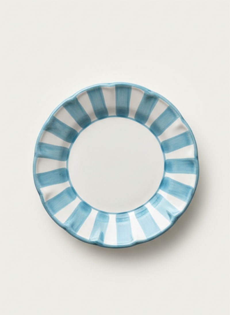 Stripes Plates - Light Blue