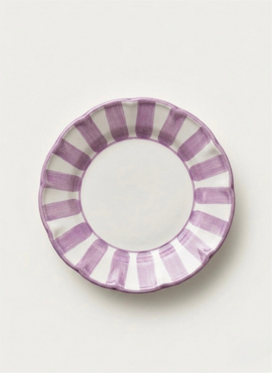 Stripes Plates - Lilac