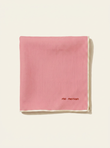 Pink Linen Placemat - Ivory Finish