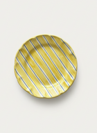 2 Color Stripes Plates - Yellow & Garden Green