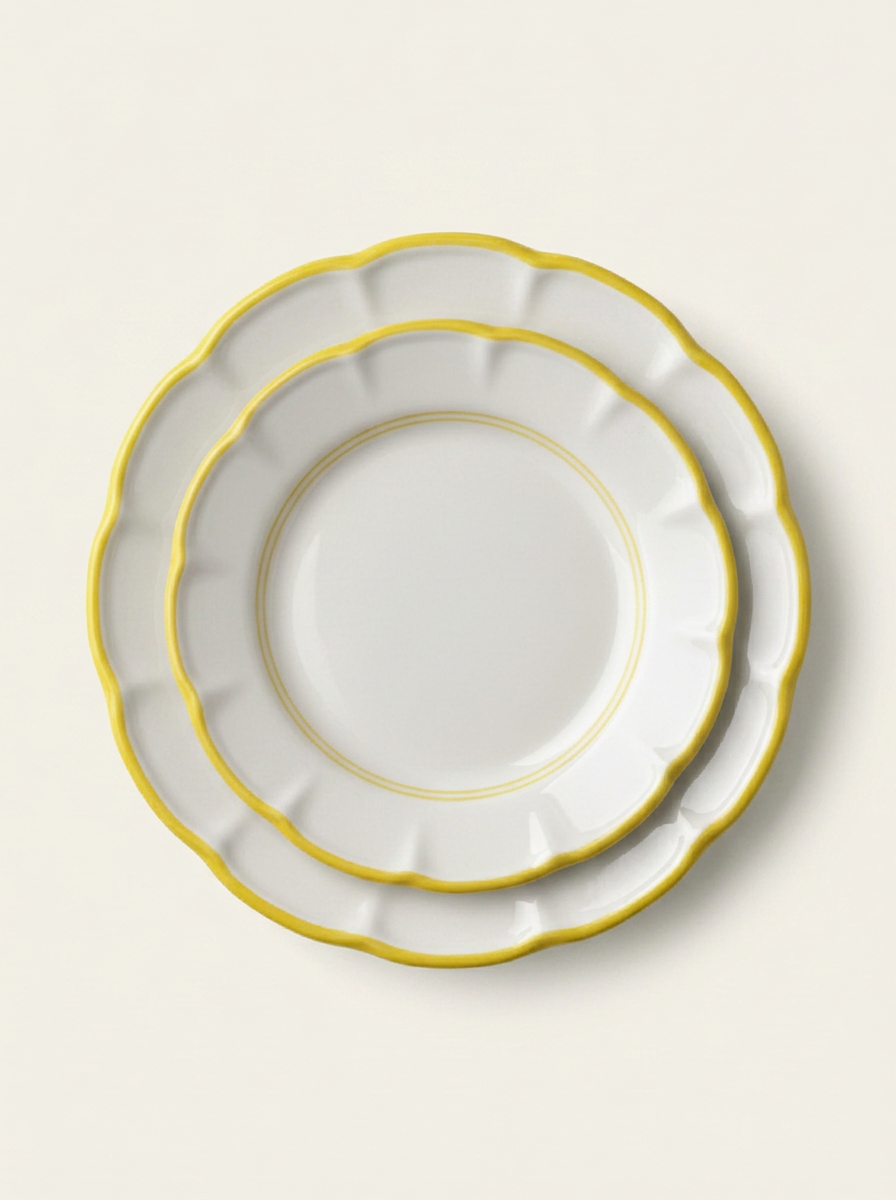 1 Line Plates - Yellow