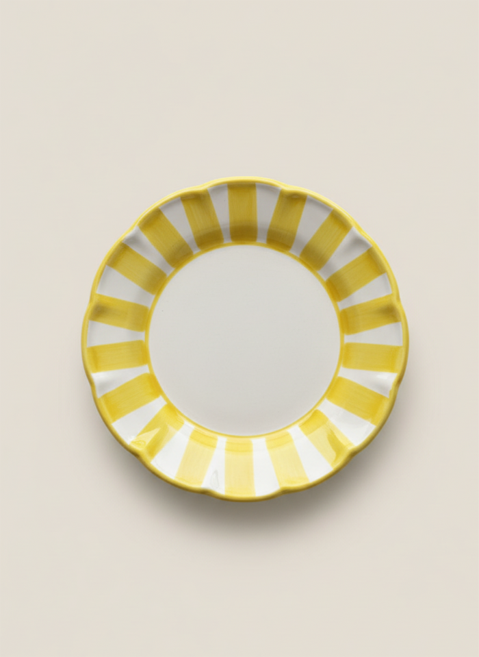 Stripes Plates - Yellow