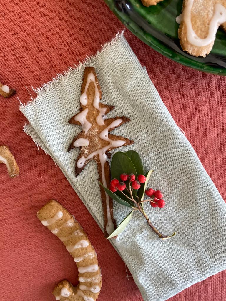 Light green-gray cloth napkins